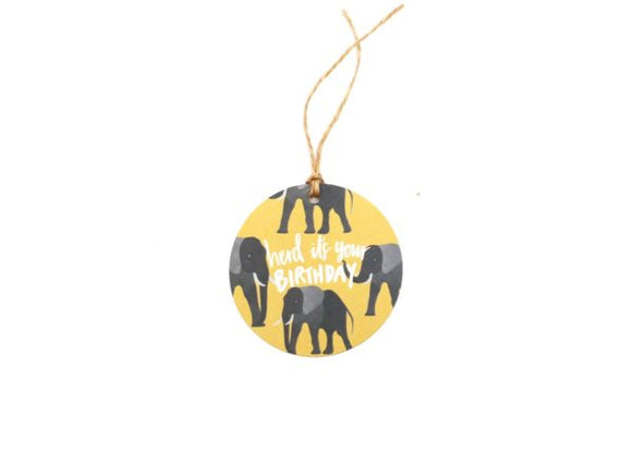 Elephant Birthday Pun - Gift Tag | Queensland Sustainable Market