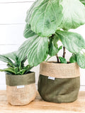 Pot Plant Covers (Fig Linen reversible)