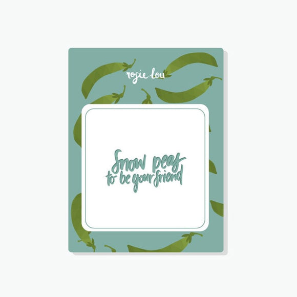 Snow Peas you're my friend - Gift Pack of Seeds | Queensland Sustainable Market