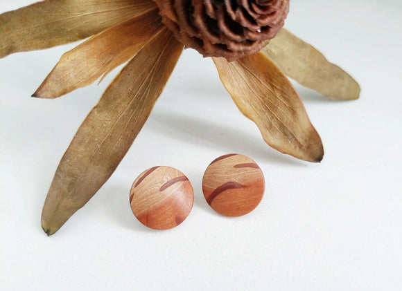 Max & Mel Button Studs in Flame Sheoak  | Queensland Sustainable Market